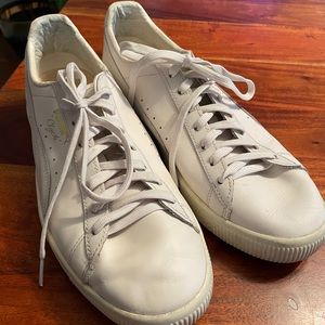 Men’s White PUMA Clyde Sneakers